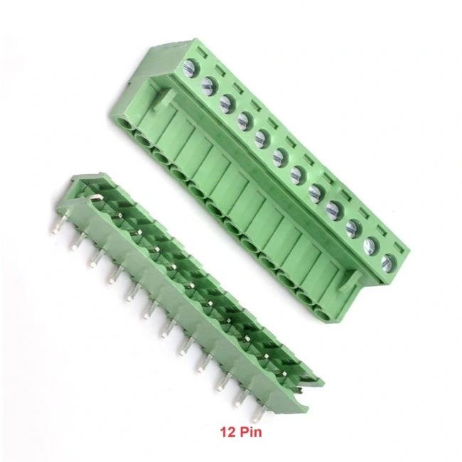 12 Pin 3.81mm Geçmeli 90C Takım Klemens