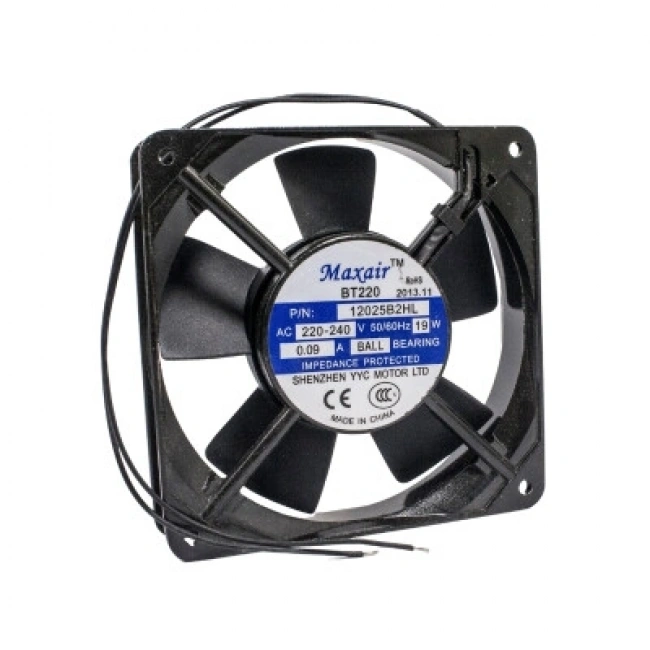 120x120x25mm 220V 0.09A Metal Fan 2 Kablolu