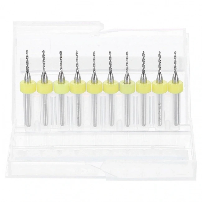 1.2mm PCB Matkap Ucu Seti - 10 Adet (Kutulu)