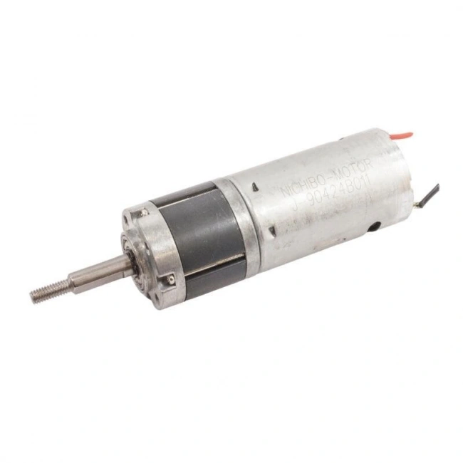 12V 1000RPM 28mm Planet Redüktörlü Kısa DC Motor - Vidalı Milli