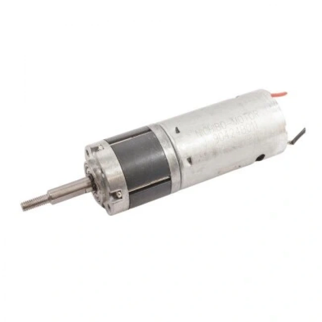 12V 1000RPM 28mm Planet Redüktörlü Kısa DC Motor - Vidalı Milli