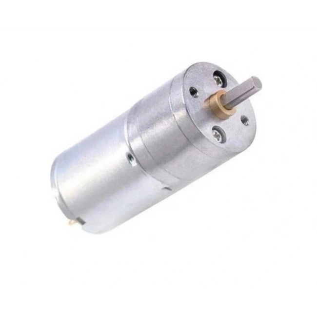 12V 25mm 16RPM Redüktörlü DC Motor