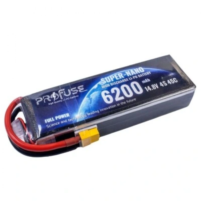14.8V 4S 6200mAh 45C Lipo Batarya