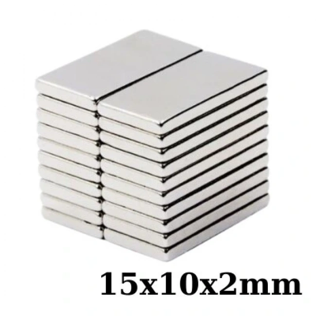 15x10x2mm Neodyum Güçlü Mıknatıs - Neodim Magnet