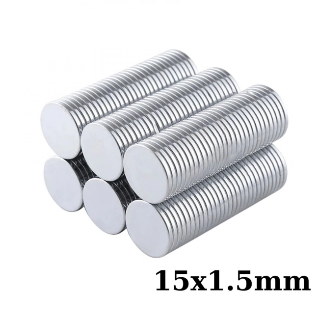 15x1.5mm Neodyum Güçlü Mıknatıs - Neodim Magnet