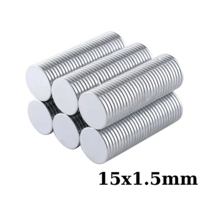 15x1.5mm Neodyum Güçlü Mıknatıs - Neodim Magnet