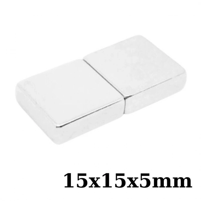 15x15x5mm Neodyum Güçlü Mıknatıs - Neodim Magnet