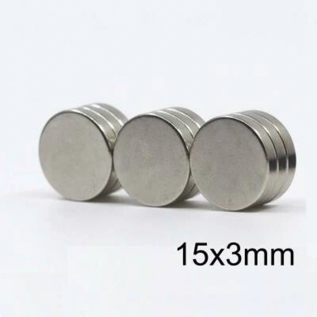 15X3mm Neodyum Güçlü Mıknatıs - Neodim Magnet