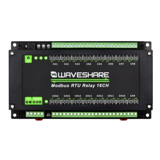 16 Kanallı Modbus RTU Ethernet Röle Modülü -  RS485 Arayüzü
