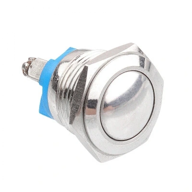 WD16H-Q0 16mm Bombeli Yaylı Metal Buton