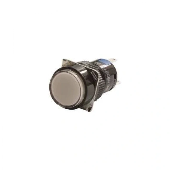 16mm 24V Beyaz Anahtarlı Buton CD-AY-11DZ/24V/W