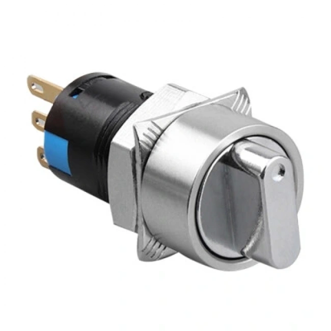 WD16X-P1 16mm Anahtarlı Mandal Buton 1NO+1NC