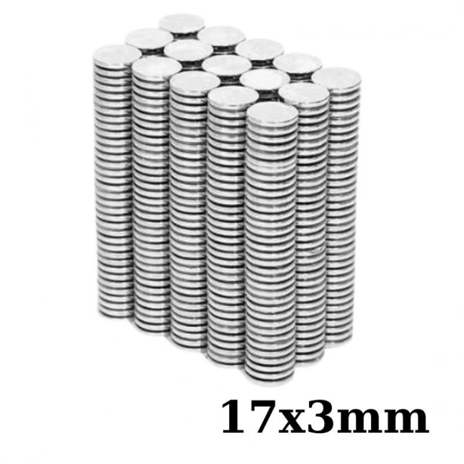 17x3mm Neodyum Güçlü Mıknatıs - Neodim Magnet