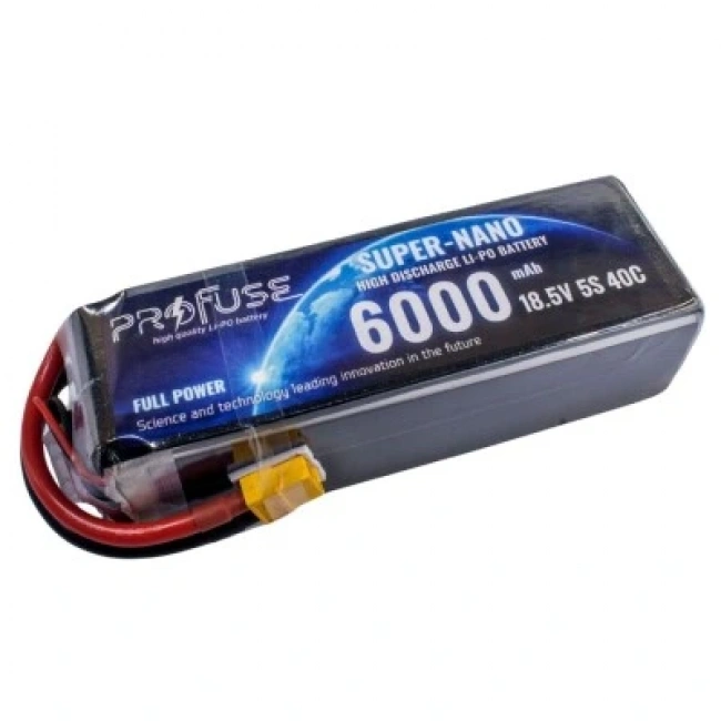 18.5V 5S 6000mAh 40C Lipo Batarya