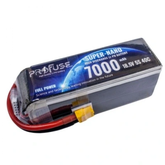 18.5V 5S 7000mAh 40C Lipo Batarya