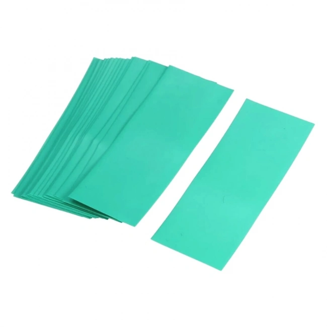 18650 Pil Kaplama Makaronu Açık Yeşil - 10 Adet