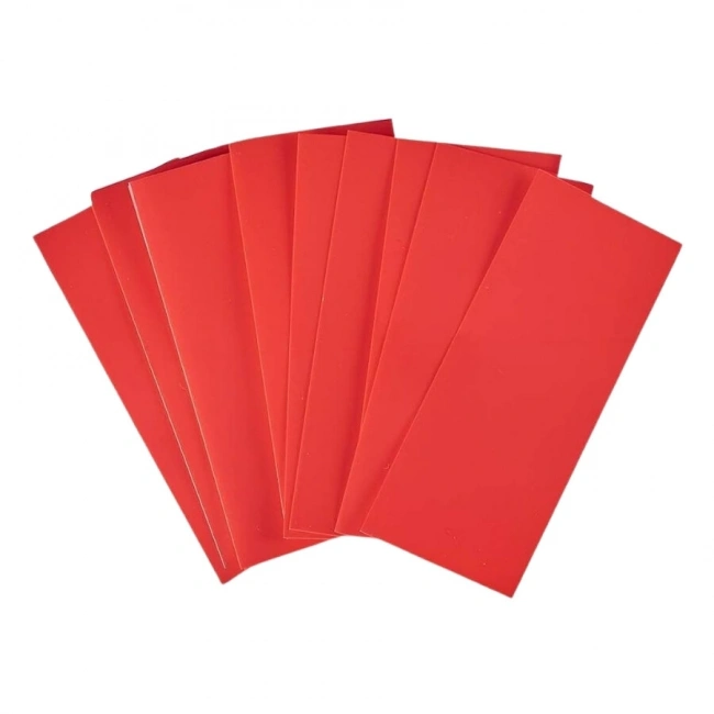 18650 Pil Kaplama Makaronu Kırmızı - 10 Adet