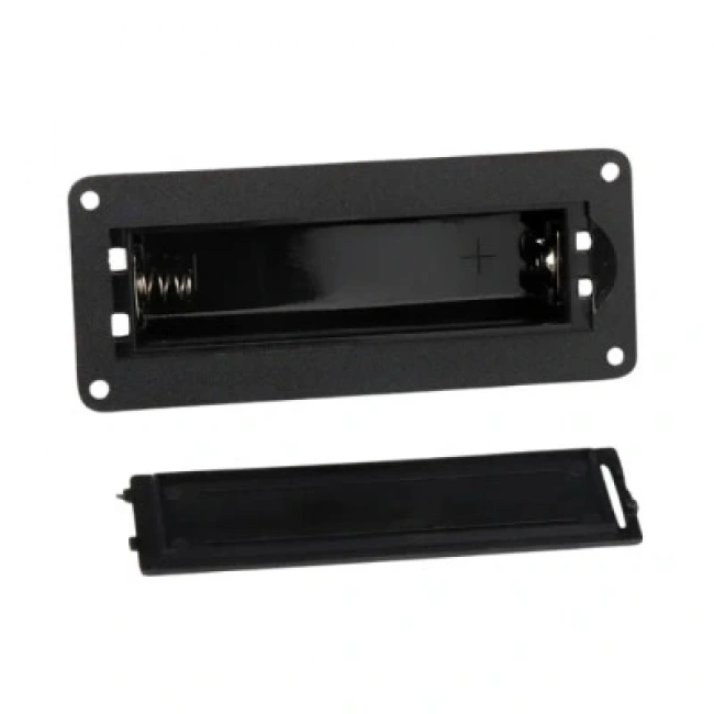 18650 Tekli Pano Tipi Kapaklı Pil Yuvası