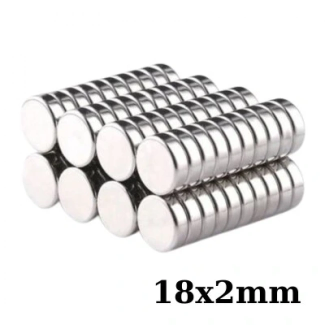 18x2mm Neodyum Güçlü Mıknatıs - Neodim Magnet