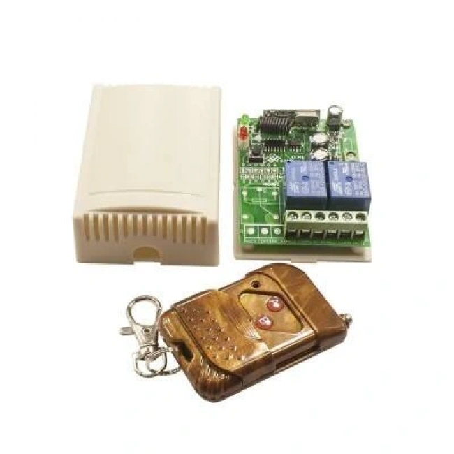 2 Kanal 12V Uzaktan Kumandalı RF Modülü Alıcı Verici