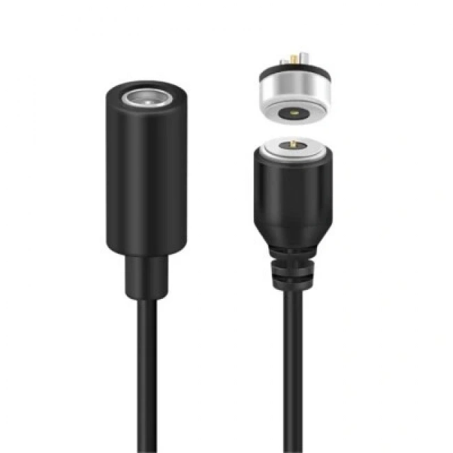 2-Pin 10mm Kablolu Pogo Pin Manyetik Konnektör Takımı - DC Soketli