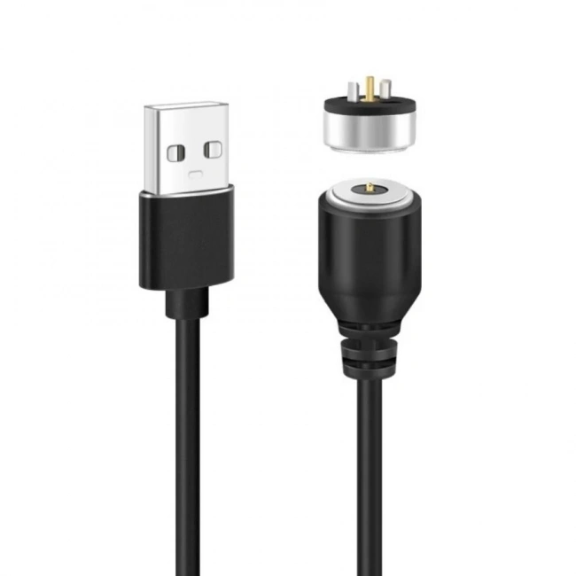 2-Pin 10mm Kablolu Pogo Pin Manyetik Konnektör Takımı - USB Soketli