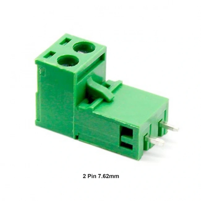 2 Pin 7.62mm Geçmeli 180C Takım Klemens