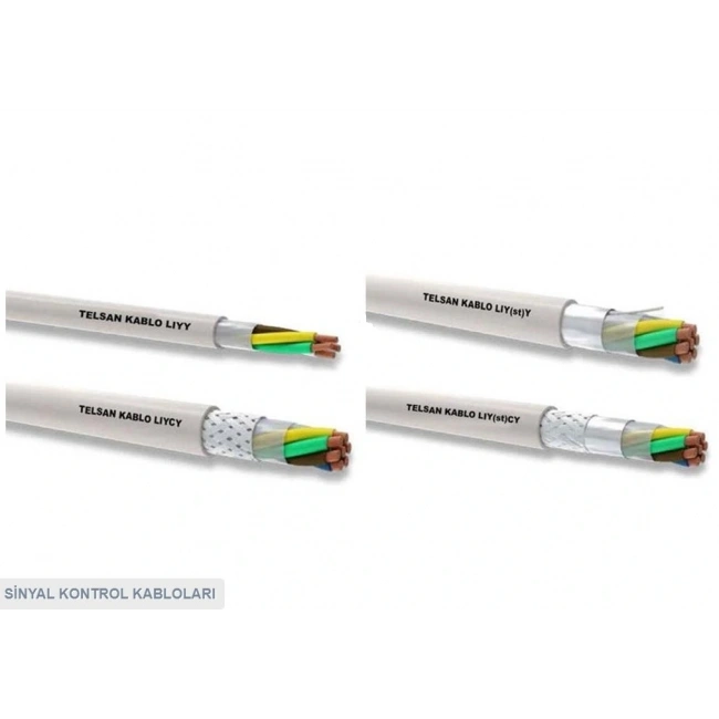 2 x 0.75mm Sinyal Kontrol Kablosu 1m LIYCY