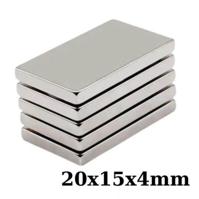 20x15x4mm Neodyum Güçlü Mıknatıs - Neodim Magnet