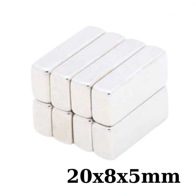 20x8x5mm Neodyum Güçlü Mıknatıs - Neodim Magnet