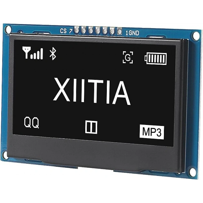 2.42 İnç VER 4.1 128x64 SSD1309 7 Pinli SPI/I2C OLED LCD Ekran Modülü