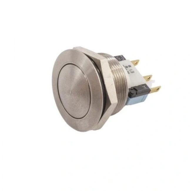 24mm Düz Yaylı Metal Buton - AV24LB404
