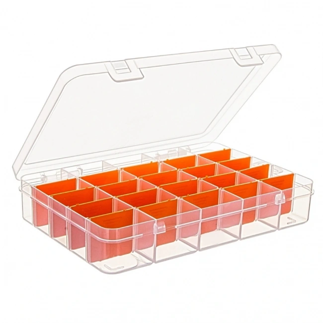 25 Bölmeli Ayarlanabilir Şeffaf Organizer Beta 25
