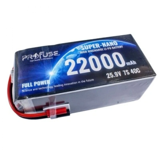 25.9V 7S 22000mAh 40C Lipo Batarya