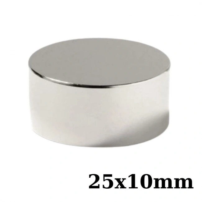 25x10mm Neodyum Güçlü Mıknatıs - Neodim Magnet
