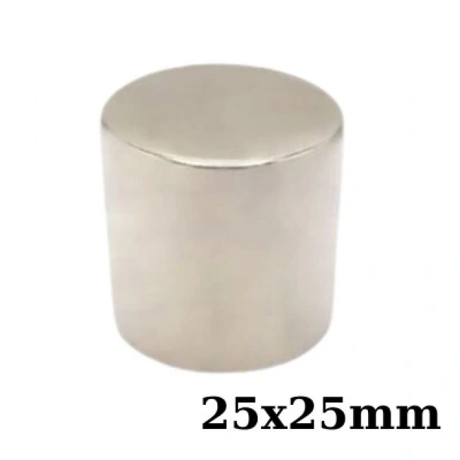 25x25mm Neodyum Güçlü Mıknatıs - Neodim Magnet