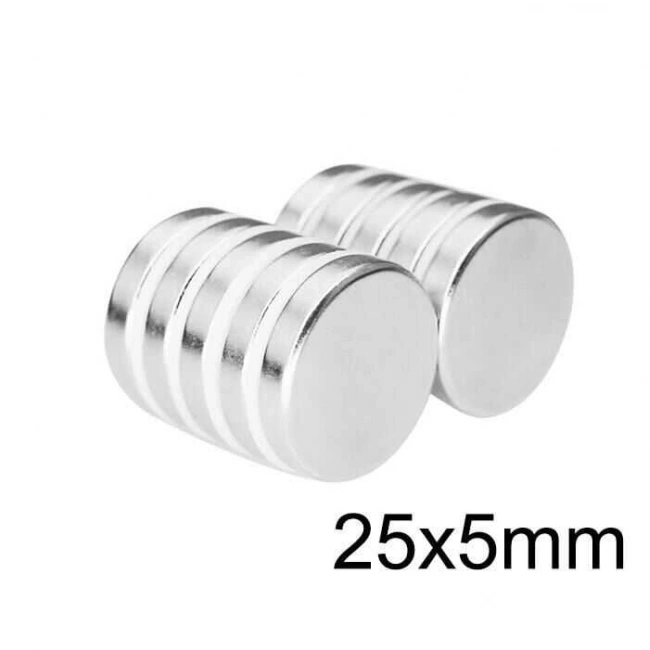25X5mm Neodyum Güçlü Mıknatıs - Neodim Magnet