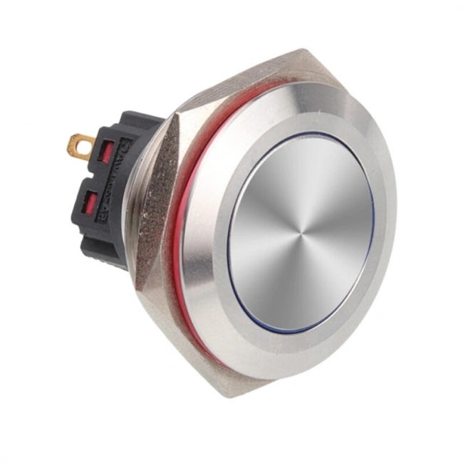 28B-P1 28mm Düz Yaylı Metal Buton