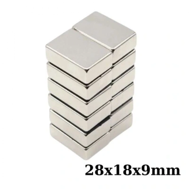 28x18x9mm Neodyum Güçlü Mıknatıs - Neodim Magnet