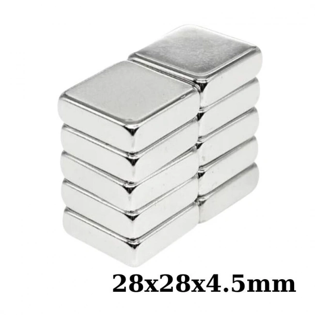 28x28x4.5mm Neodyum Güçlü Mıknatıs - Neodim Magnet