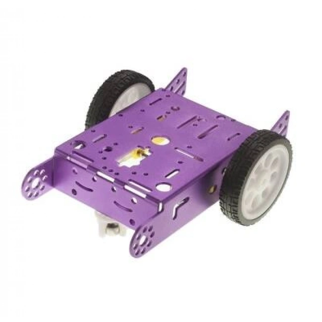 2wd mBot Alüminyum Araç Kiti - Mor ( Motor ve Tekerlek Dahil)