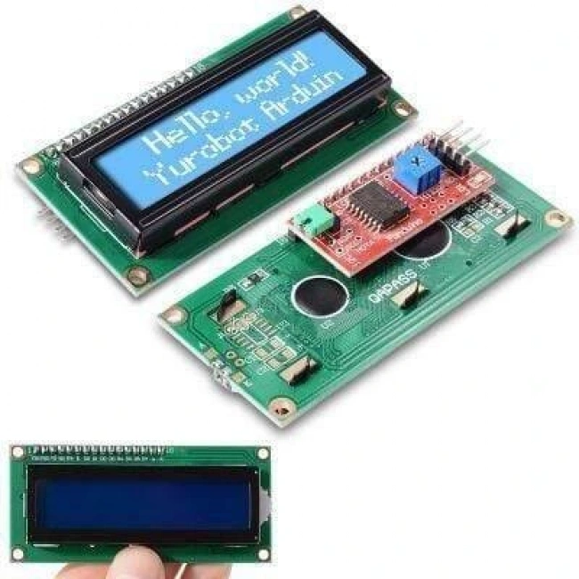 2x16 Mavi Lcd Display I2C Modüllü