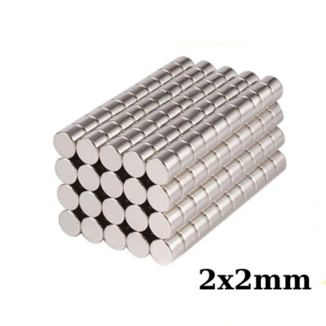 2x2mm Neodyum Güçlü Mıknatıs - Neodim Magnet