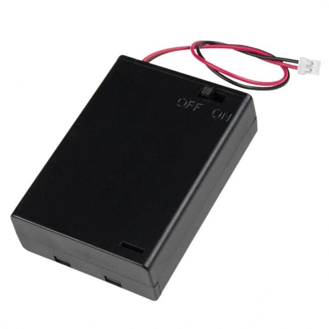 3lü AA Pil Yuvası - JSH PH-2.0 Anahtarlı ve Kapaklı