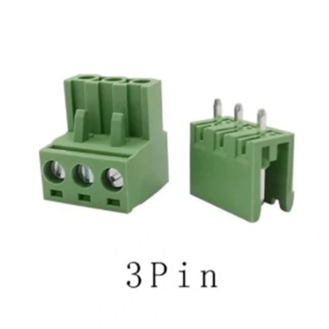 3 Pin 5.08mm Geçmeli 90C Takım Klemens