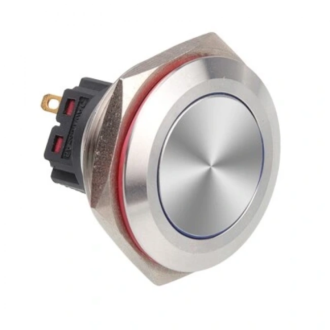 WD30B-P1Z 30mm Düz Anahtarlı Metal Buton