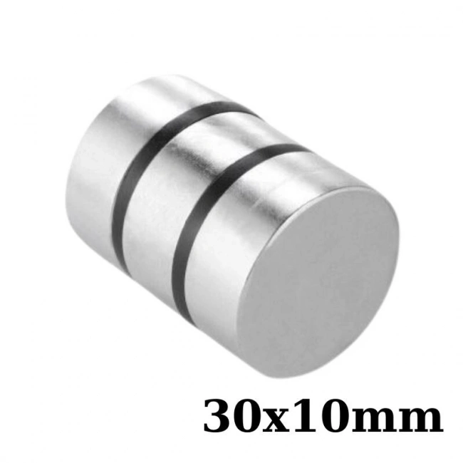 30x10mm Neodyum Güçlü Mıknatıs - Neodim Magnet