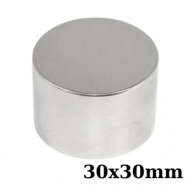 30x30mm Neodyum Güçlü Mıknatıs - Neodim Magnet