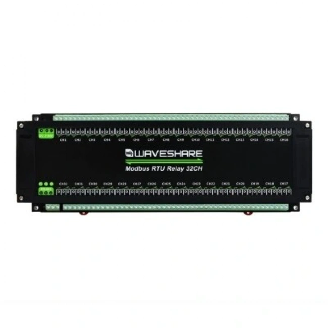 32 Kanallı Modbus RTU Ethernet Röle Modülü -  RS485 Arayüzü