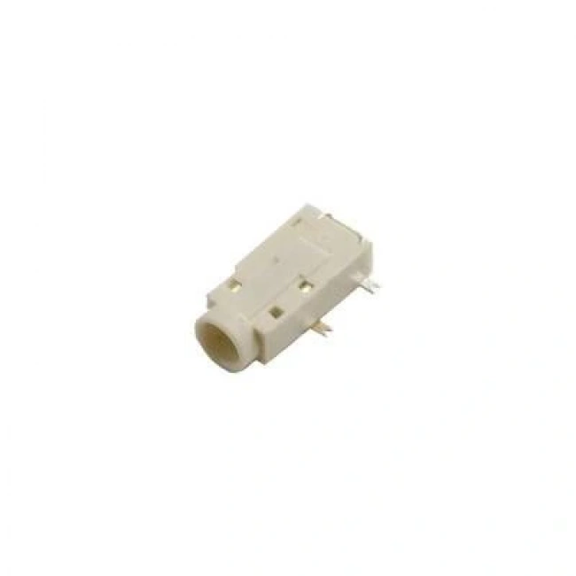 3.5mm Stereo 4-Pin SMD Jack Dişi - Beyaz